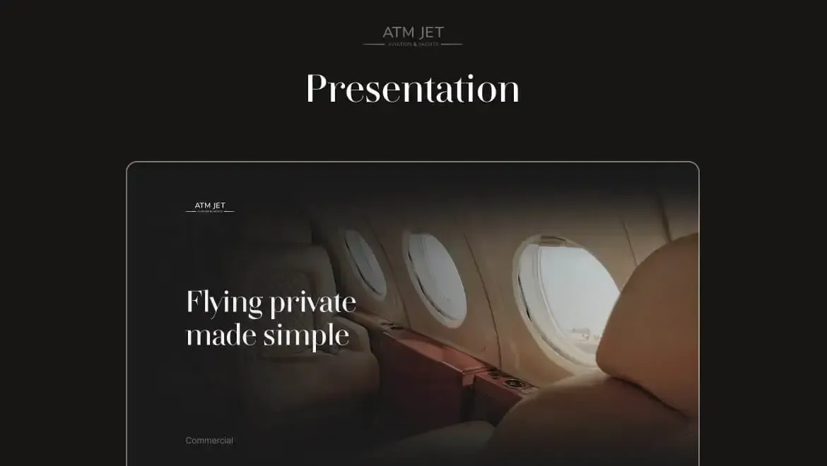 The ATM JET presentation