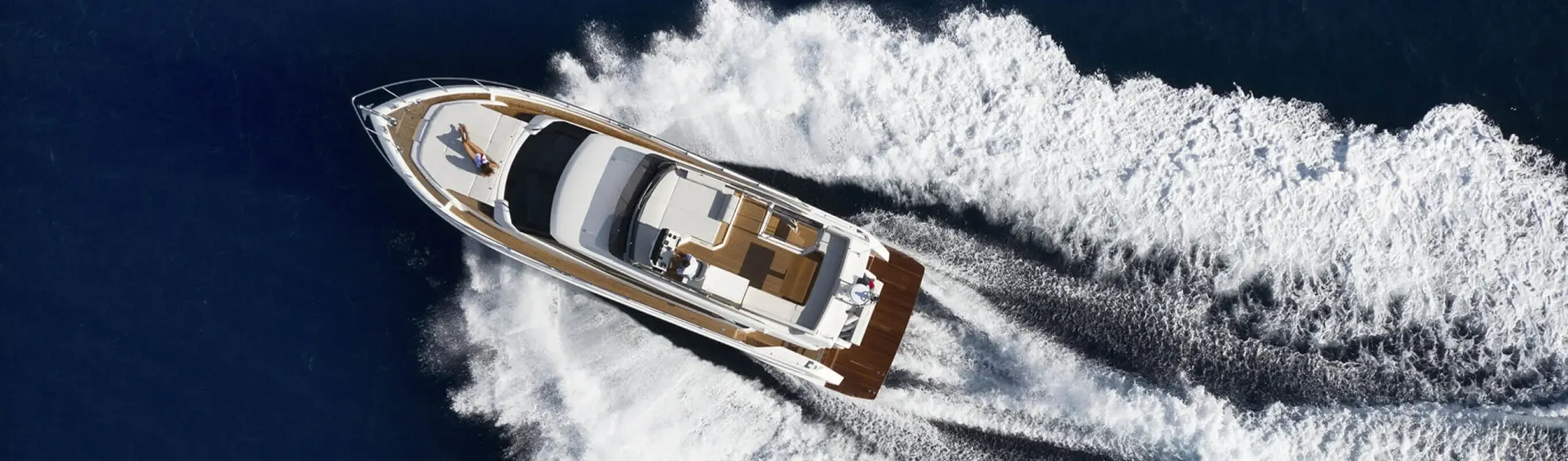 A yacht at sea