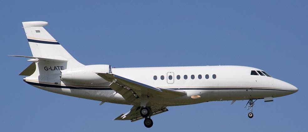 Falcon 2000EX G-LATE