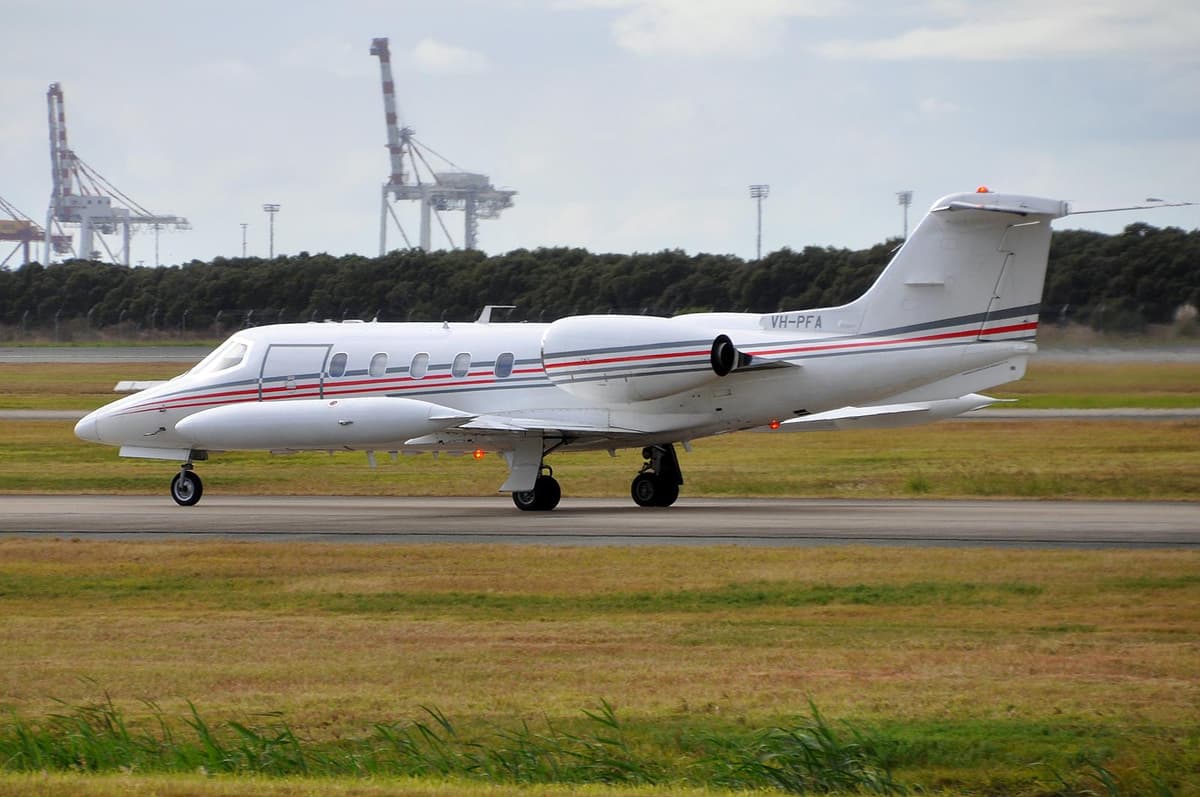 Learjet 35A VH-PFA